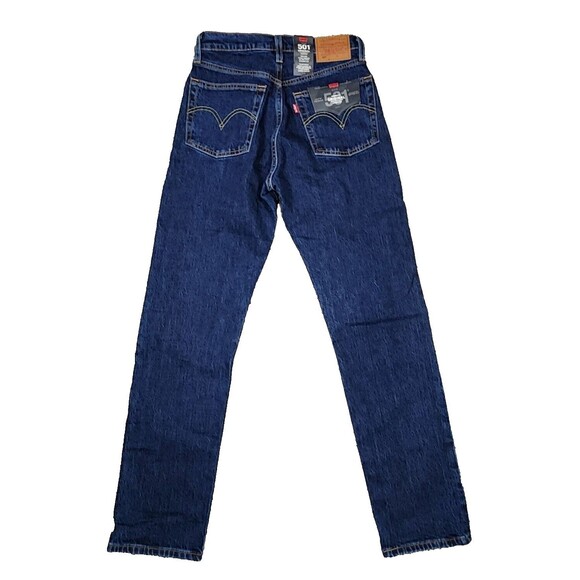 LEVI JEANS 501 Original Cropped Size 25x30 High Rise Button Fly Rodeo - Picture 2 of 8